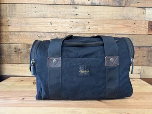 Black Eddie Bauer Canvas & Leather Duffle Weekender Carry-On Bag GREAT CONDITION - Picture 1 of 9