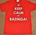 Big Bang Theory Keep Calm and BAZINGA! T-Shirt  Officially Licensed Merchandise