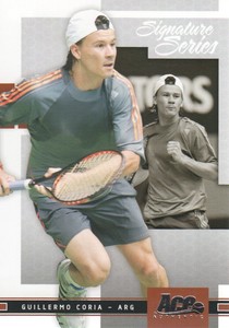 2005 Ace Authentic Signature Series Tennis #9 Guillermo Coria RC