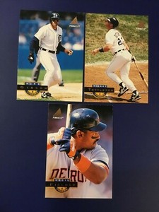 1994 Pinnacle #10 #453 #67 TIGERS Lot 3 CECIL FIELDER, TETTLETON, KIRK GIBSON 