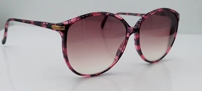 Винтажные солнцезащитные очки Tura 302 черные розовые овальные Япония ТОЛЬКО ОПРАВЫ - Изображение 1 из 4