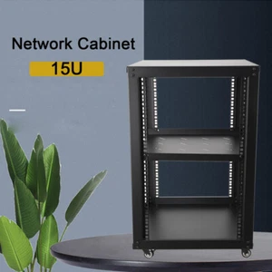 15U-Server-Rack mit offenem Rahmen 19 Zoll freistehender Netzwerk-Server-Rack - Bild 1 von 11