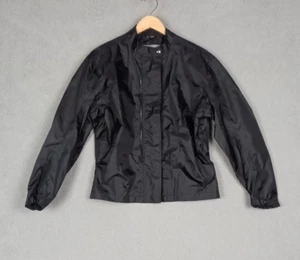 Joe Rocket Women's Size L Black Motocycle Full Zip Cropped Bomber Jacket - Picture 1 of 11