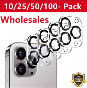 Wholesale Tempered Glass Camera Lens Protector for iPhone 16 Pro Max 15 14 13 12 - Picture 1 of 6