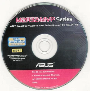 Disco de instalación de controladores de placa base ASUS M2R32-MVP M974 - Imagen 1 de 1