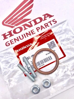 OEM HONDA EXHAUST STUD S & GASKET  XL185 S XR185 S XL200 R XR200 XR200 R NEW - Image 1 of 3