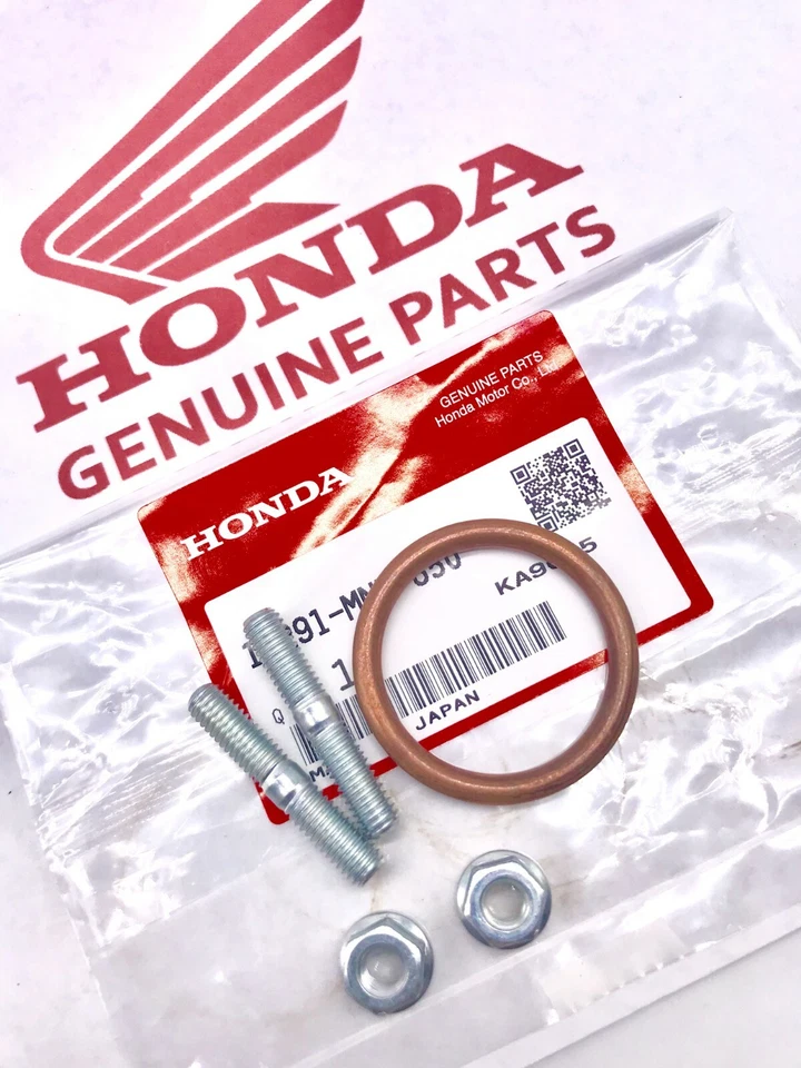 HONDA EXHAUST STUD S & GASKET  CB125 XL125 TL125 NX125 TLR200 XL185 XL200 XR200 - Image 1 of 3