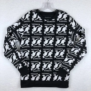 Kangol Sweater Adult Size M Casual Knit Crewneck Pullover All Over Print Y2K - Picture 1 of 11