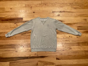 Victoria’s Secret PINK Gray Embroidered Pullover Sweat Shirt Top Womens Small S - Picture 1 of 12