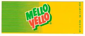 "Mello Yello Automat-Einsatz, Linien Logo, 1 7/8"" x 4 5/8" - Bild 1 von 1
