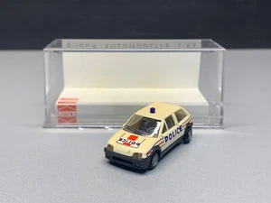 Citroen AX France Police polizia francese piccola auto Car Busch H0 1:87 IMBALLO ORIGINALE - Foto 1 di 12