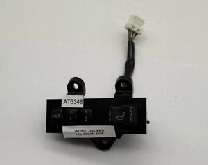OEM 03-07 Infiniti G35 Sedan Front Left Driver Seat Switch Position Memory Black - Bild 1 von 12