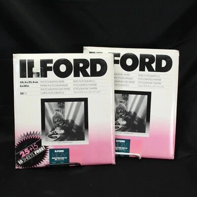 Ilford Multigrado IV MGIV Brillante 8x10" 40 Pack Sellado Lote de 2 Foto 1 de 4