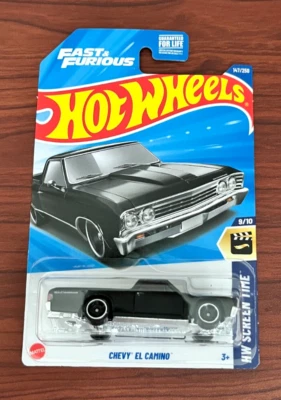 Hot Wheels 2025 Fast & Furious Black Chevy El Camino 147/250 HW Screen Time 9/10 - Image 1 of 3