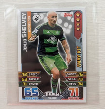 2015/16 Topps Match Attax #436 Jonjo Shelvey Swansea City Away Kit