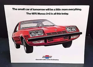 Vintage Chevrolet Car Brochure Catalog 1975 GM General Motors Monza 2+2 - Picture 1 of 8