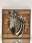 WILD AFRICAN Zebra ANIMAL PAINTING AFRICA ART REAL CANVAS PRINT