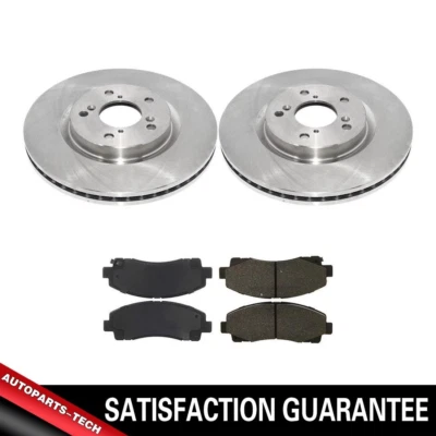 Rotores de freno delanteros y pastillas de freno de cerámica para Acura TL 2011 2012 2013 Foto 1 de 4