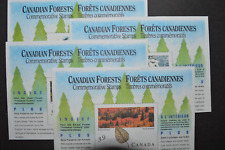 Canada, 1990 Majestic Forests  Petro Canada Souvenir sheets (Sc #1283a-1283d)