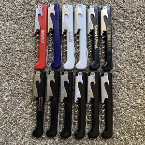 Lot 12 Capitano Waiters Friend Corkscrews Wine Beer Bottle Openers Multi Colors - Picture 1 of 4