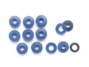 Ösen für Abdeckplane, 2-teilig, rastet ineinander, Blau, PVC, 10er Set - Picture 1 of 1