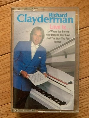 RICHARD CLAYDERMAN - Love Is - Cassette Tape ~~~~ TESTED - Image 1 of 4