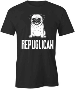 REPUGLICAN TShirt Tee Short-Sleeved Cotton PUG CLOTHING S1BSA110 - Picture 1 of 5