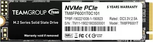 TEAMGROUP MP33 M.2 2280 1TB PCIe 3.0 x4 with NVMe 1.3 3D NAND Internal SSD - Picture 1 of 3