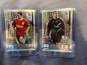 Record breaker Micheal Owen & David James Match Attax cards