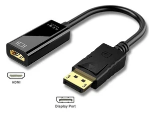 Display Port DP Male To HDMI Female cable Adapter Converter 4K HD 1080P HDTV PC - Bild 1 von 10