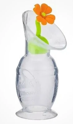 Extractor de leche haakaa con base de succión y tapón azul 4 oz/100 ml nuevo con etiquetas Foto 1 de 4