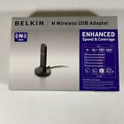 Adaptateur USB Wifi sans fil Belkin N vitesse et couverture améliorées F5D8053