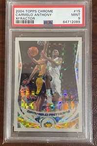 Carmelo Anthony 2004 Topps Chrome Xfractor #15 /110 Psa 9 - Picture 1 of 2