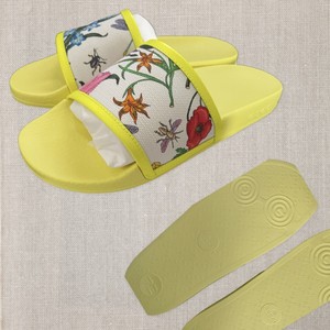 flower gucci slides