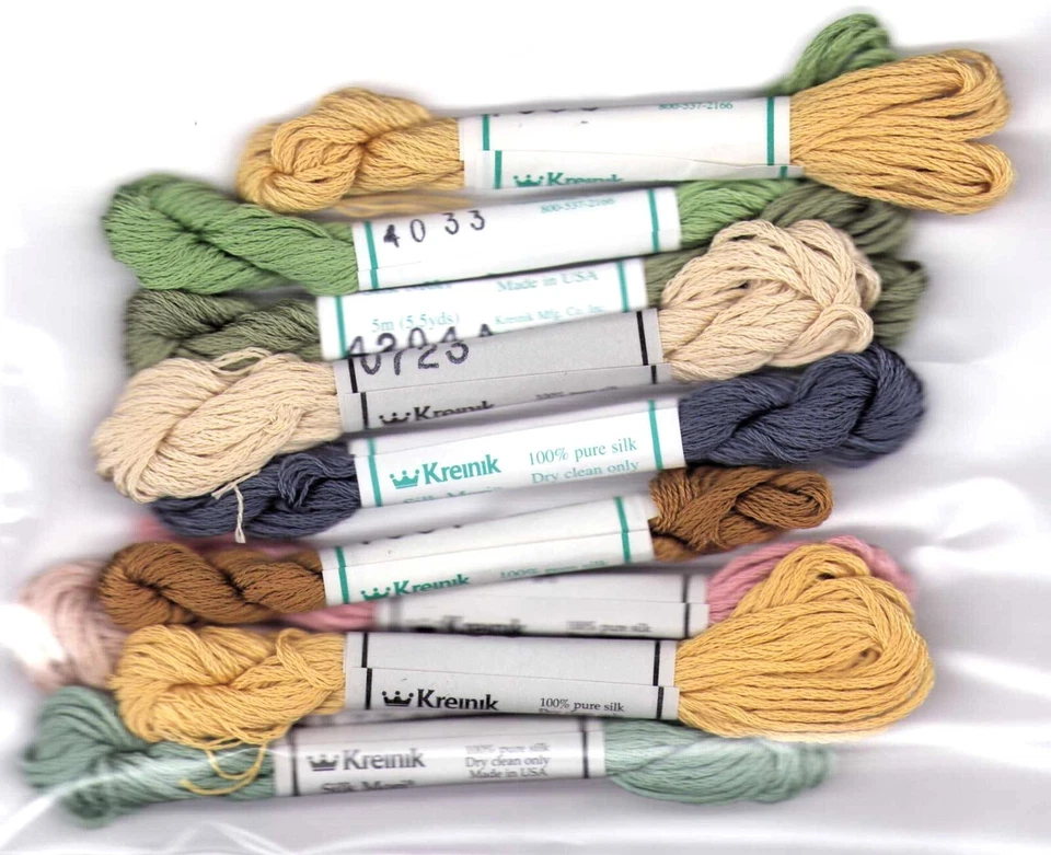 Kreinik Pure SILK Thread Stitch Embroidery Vintage 5M (5.5 yards) You Pick RARE - Image 1 of 1