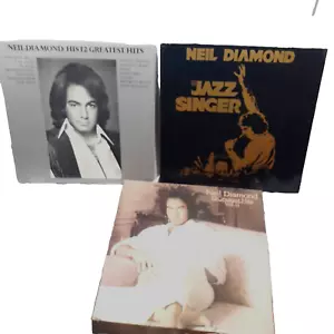 Lot of 3 Neil Diamond His12 Greatest Hits Vol 1 Vol 2 The Jazz Singer LPs VG+ - Picture 1 of 9