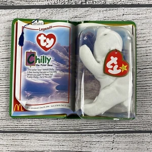 Teenie Beanie Babies Legends Chilly Polar Bear McDonald’s Happy Meal Toy - NEW - Picture 1 of 3