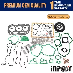 New 403C-17 Full Gasket set Cylinder Head Gasket Kit For Perkins 403C-17 Engine - Foto 1 di 7