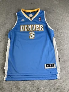 ADIDAS-NBA Denver Nuggets- Ty Lawson #3 Jersey- Size Youth Large STITCHED Blue - Picture 1 of 6