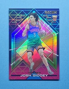 2021-22 Panini Recon Josh Giddey Pink Holo Prizm Rookie Card