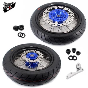 KKE 17" Supermoto CUSH Drive Wheels CST Tire Set Fit SUZUK DOT DR650SE 1996-2024 - Bild 1 von 13