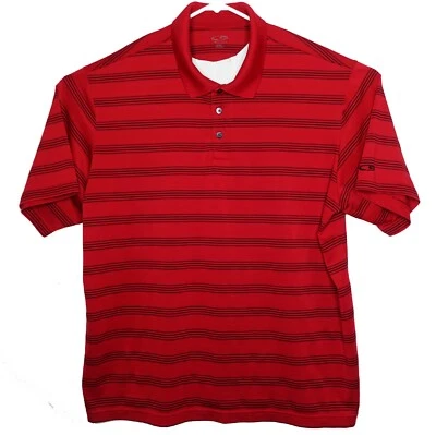 Champion Polo Shirt Short Sleeve Red Striped Mens XXL - Image 1 of 4