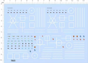 Calcomanía de agua de marcado 1/700 USS Ticonderoga CV-14 destructor clase Spruance de la Marina de los Estados Unidos - Imagen 1 de 1