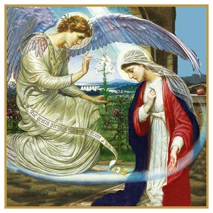 Religious The Annunciation Fellowes-Prynne Counted Cross Stitch Pattern - Picture 1 of 5