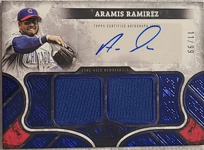 2025 Topps Tier One Aramis Ramírez Doble Reliquia Automático/99 #AT1R-ARA Foto 1 de 2