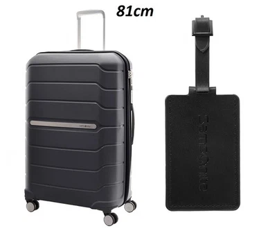 SAMSONITE OCTOLITE 2.0 81cm Expandable Hard Spinner BLACK+ Samsonite luggage tag - image 1 of 2