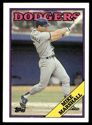 1988 Topps Mike Marshall Los Angeles Dodgers #249 - Image 1 of 2