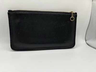 Vintage Coach Black Leather Skinny Slim Case 7170 Pouch Cosmetic Bag - Image 1 of 4