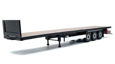 MODELLISMO CAMION STATICO SOLIDO TRANSPORT TRAILER RIMORCHIO NERO SCALA 1:24 - Immagine 1 di 4