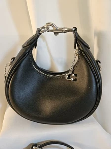 Coach Jonie mini borsa a tracolla in pelle nera CR508 - Foto 1 di 12